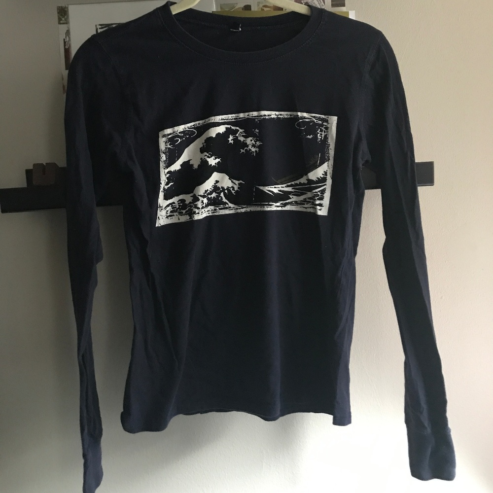 Navy Long Sleeve Band Tee - The Indigo Girls